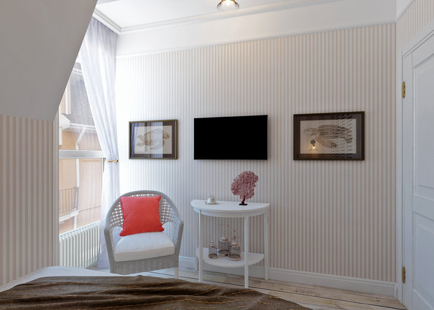 Фото из портфолио "Домик у моря" Проект дома 54 кв.м. – фотографии дизайна интерьеров на INMYROOM