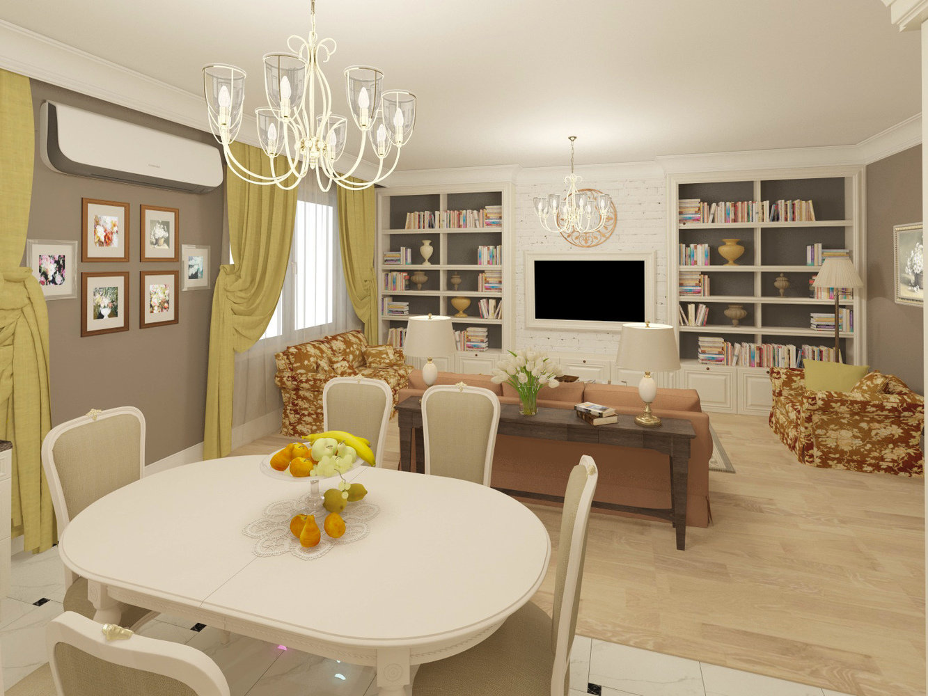 Фото из портфолио Квартира в центре – фотографии дизайна интерьеров на INMYROOM Фото из портфолио Квартира в центре – фотографии дизайна интерьеров на INMYROOM