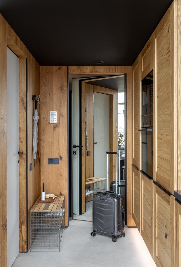 Фотография: Прихожая в стиле Современный, Эко, Квартира, Проект недели, Москва, 2 комнаты, 40-60 метров, Studio36, Ольга Исаева – фото на INMYROOM