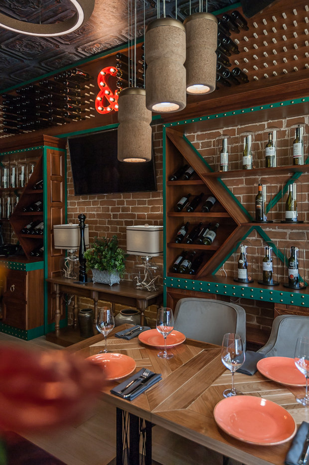 Фото из портфолио Дизайн интерьера ресторана «MEAT & WINE» – фотографии дизайна интерьеров на INMYROOM