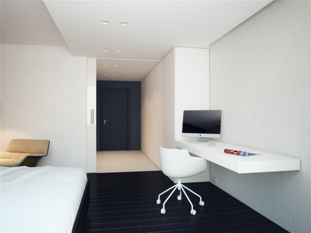 Фото из портфолио Чёрно-белая – фотографии дизайна интерьеров на INMYROOM
