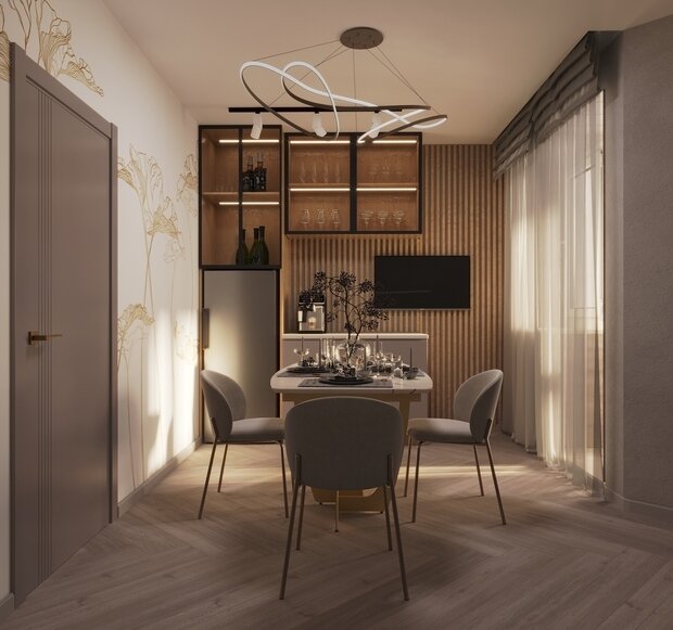 Фото из портфолио Кухня с золотыми акцентами – фотографии дизайна интерьеров на INMYROOM