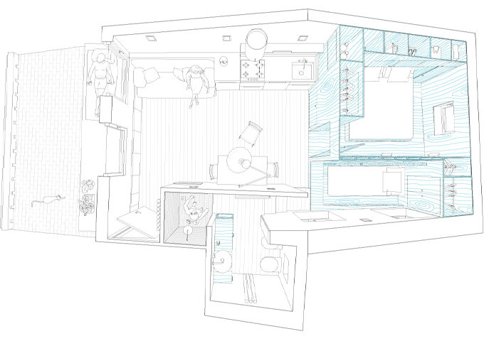 Фотография: Планировки в стиле , Квартира, Цвет в интерьере, Дома и квартиры, Белый, Минимализм – фото на INMYROOM