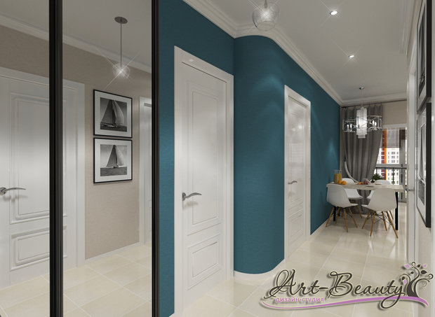 Фото из портфолио Бирюзовые акценты – фотографии дизайна интерьеров на INMYROOM