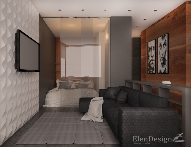 Фото из портфолио Квартира-студия – фотографии дизайна интерьеров на INMYROOM