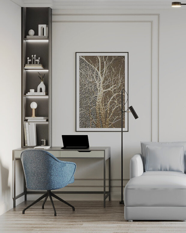 Фото из портфолио Интерьер евродвушки в ЖК "Русская Европа" – фотографии дизайна интерьеров на INMYROOM