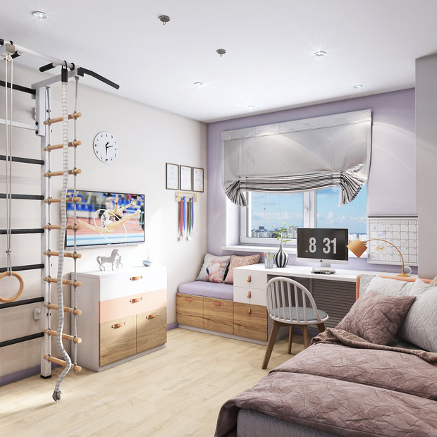 Фото из портфолио Квартира 61,4 м2 (2020) – фотографии дизайна интерьеров на INMYROOM