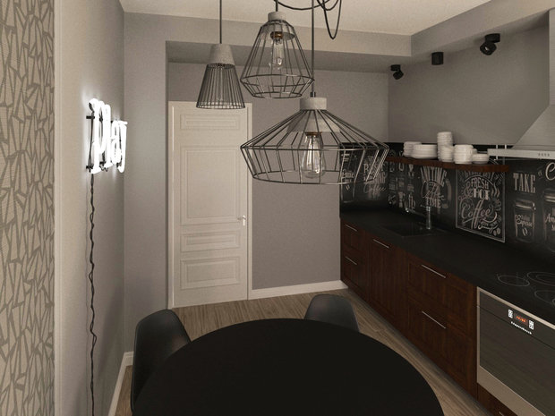 Фото из портфолио Квартира молодого холостяка – фотографии дизайна интерьеров на INMYROOM