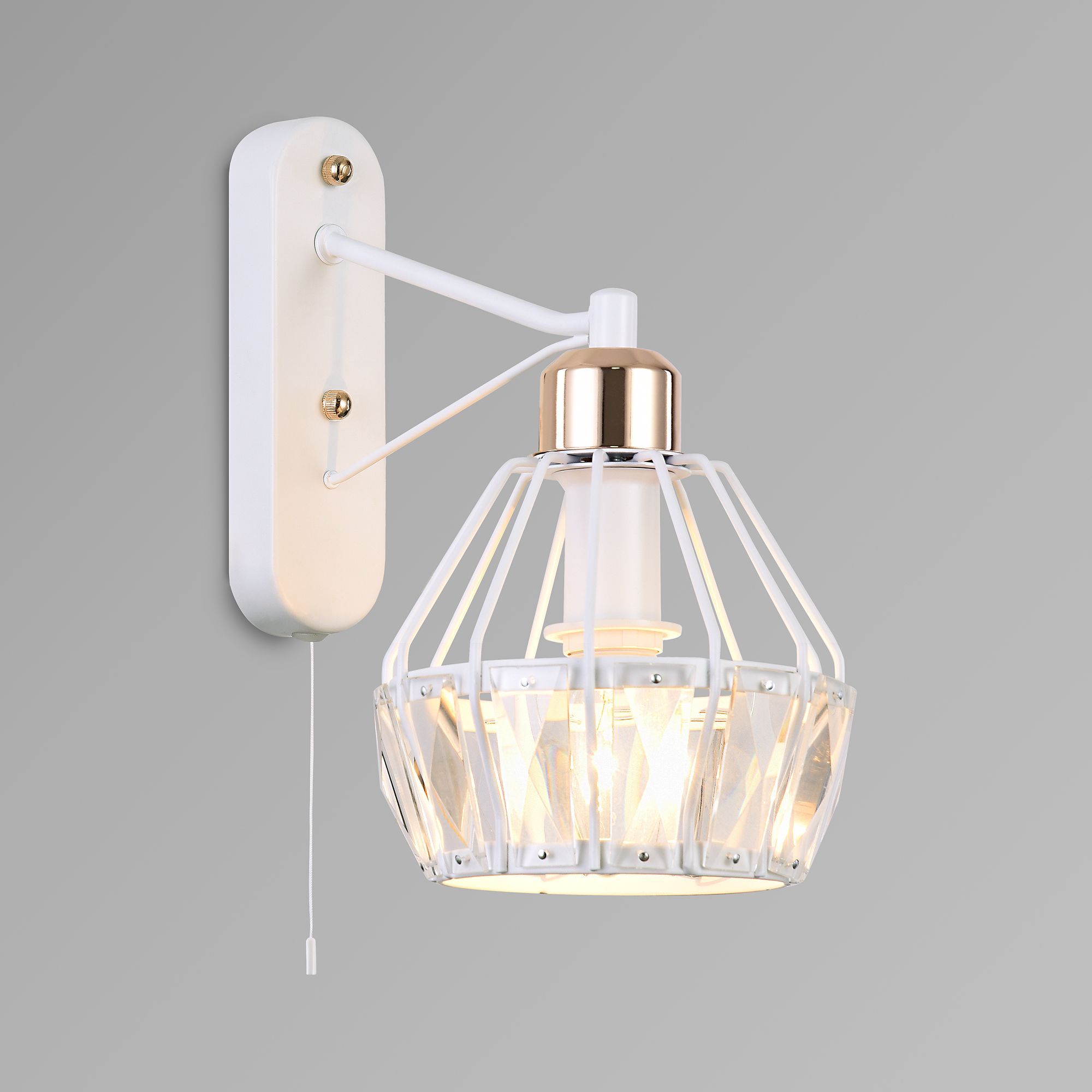 Бра с хрусталем 70075/1 белый Lord