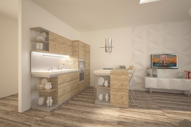 Фото из портфолио Квартира-студия – фотографии дизайна интерьеров на INMYROOM