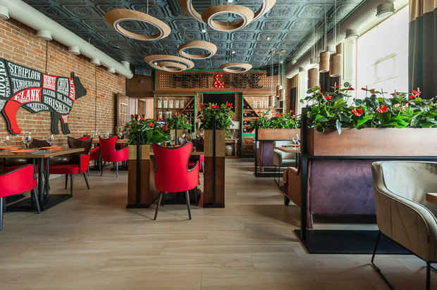 Фото из портфолио Дизайн интерьера ресторана «MEAT & WINE» – фотографии дизайна интерьеров на INMYROOM