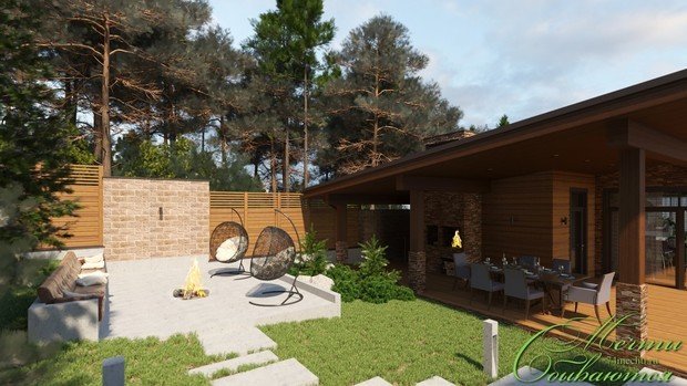 Фото из портфолио Загородная усадьба "Горный воздух" – фотографии дизайна интерьеров на INMYROOM