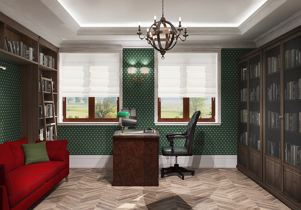 Фотография: Кабинет в стиле Прованс и Кантри – фото на INMYROOM