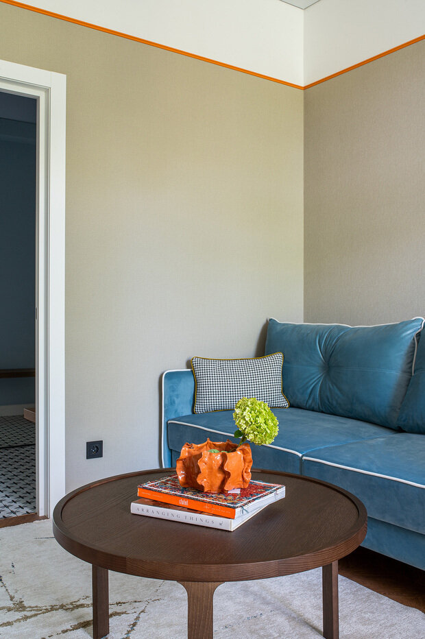 Фотография: Гостиная в стиле Скандинавский, Современный, Квартира, Переделка, Беларусь, Минск, Сталинка, Кирпичный дом, 2 комнаты, 40-60 метров, Татьяна Мятникова, Диана Джагаева – фото на INMYROOM