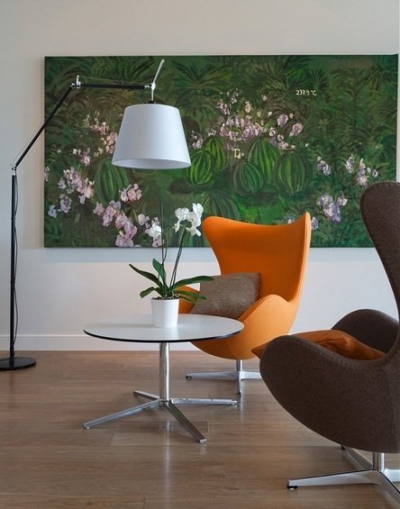 Фотография: Мебель и свет в стиле Минимализм, Квартира, Дома и квартиры, Большие окна – фото на INMYROOM