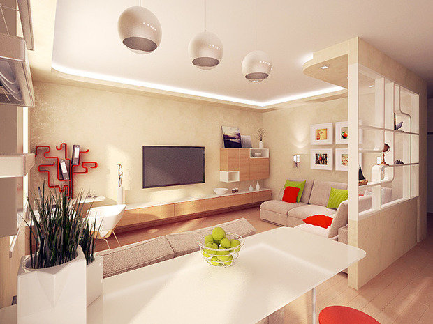 Фото из портфолио Яркие и сочные оттенки в интерьере – фотографии дизайна интерьеров на INMYROOM