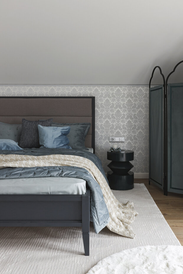 Фотография: Спальня в стиле Классический, Современный, Квартира, Проект дня, Дом и дача, Кирпичный дом, 4 и больше, Более 90 метров, Уфа, Башкортостан, Лилия Ханова – фото на INMYROOM