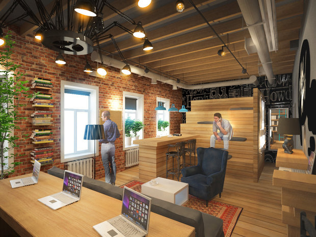 Фотография: Офис в стиле Лофт, Современный, Офисное пространство, Дома и квартиры – фото на INMYROOM