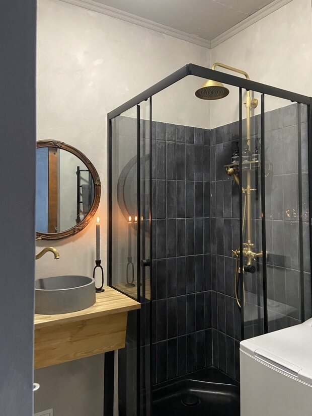 Фотография: Ванная в стиле Лофт, Современный, Квартира, Проект дня, Екатеринбург, 1 комната, до 40 метров – фото на INMYROOM