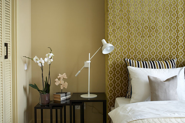 Фотография: Спальня в стиле Современный, Квартира, Москва, Инна Теджоева, Зина Броян, Berphin Interiors, новостройка, Монолитный дом, 3 комнаты, Более 90 метров, #эксклюзивныепроекты – фото на INMYROOM