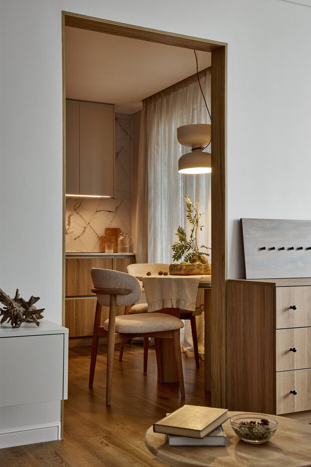 Фотография: Кухня и столовая в стиле Современный, Джапанди, Малогабаритная квартира, Квартира, Проект дня, Беларусь, Панельный дом, 1 комната, 40-60 метров, Жодино, Мария Назарова – фото на INMYROOM