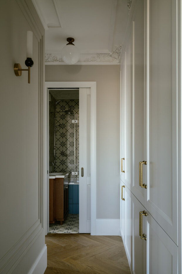 Фотография: Прихожая в стиле Классический, Современный, Эклектика, Квартира, Проект дня, Монолитный дом, 4 и больше, Более 90 метров, современный с элементами классики и роскоши, Тата Шушнина – фото на INMYROOM