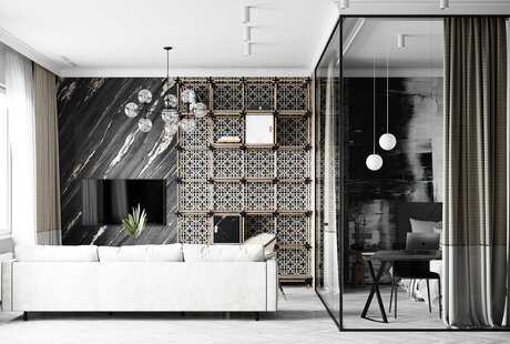 ЖК Первый Московский - Дизайн интерьера квартиры-студии 39м.кв.