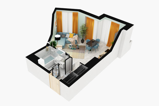 Фото из портфолио 3D-планировки – фотографии дизайна интерьеров на INMYROOM