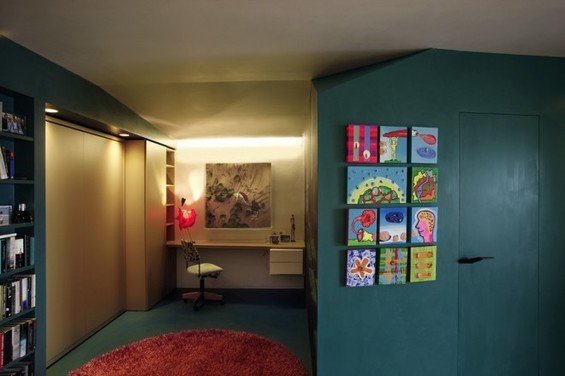 Фотография: Кабинет в стиле Минимализм, Малогабаритная квартира, Квартира, Франция, Терраса, Дома и квартиры, Сад, Пол – фото на INMYROOM