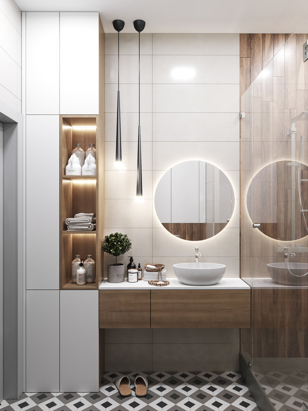 Фото из портфолио Санузел из проекта "Natural and modern" – фотографии дизайна интерьеров на INMYROOM