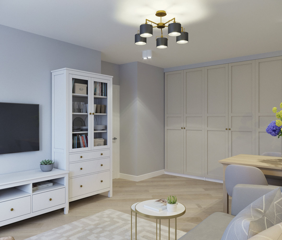 Фотография: Гостиная в стиле Современный, Квартира, Проект недели, Москва, Бежевый, Серый, ИКЕА, Панельный дом, 3 комнаты, 60-90 метров, Ольга Артамцева – фото на INMYROOM Фотография: Гостиная в стиле Современный, Квартира, Проект недели, Москва, Бежевый, Серый, ИКЕА, Панельный дом, 3 комнаты, 60-90 метров, Ольга Артамцева – фото на INMYROOM