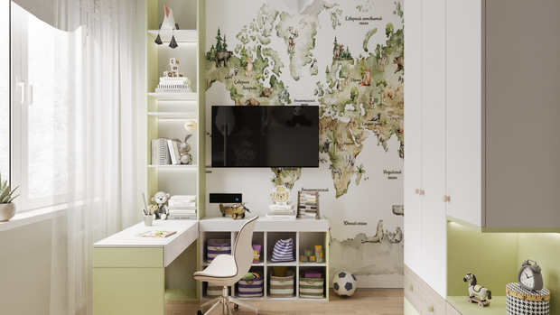 Фото из портфолио Комната будущего географа – фотографии дизайна интерьеров на INMYROOM