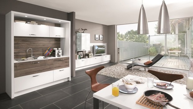 Фото из портфолио Кухня-гостиная. Просто добавь диван – фотографии дизайна интерьеров на INMYROOM