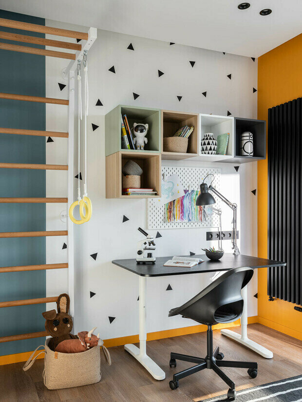 Фотография: Детская в стиле Современный, Эклектика, Винтажный, Проект недели – фото на INMYROOM