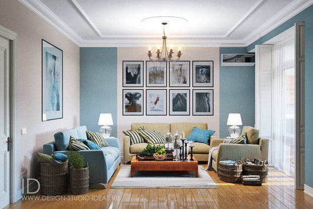 Фото из портфолио Гостиная в британском стиле – фотографии дизайна интерьеров на INMYROOM