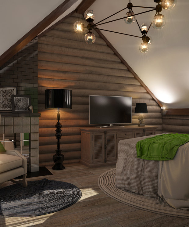 Фото из портфолио Уютный маленький гостевой домик г.Реж – фотографии дизайна интерьеров на INMYROOM