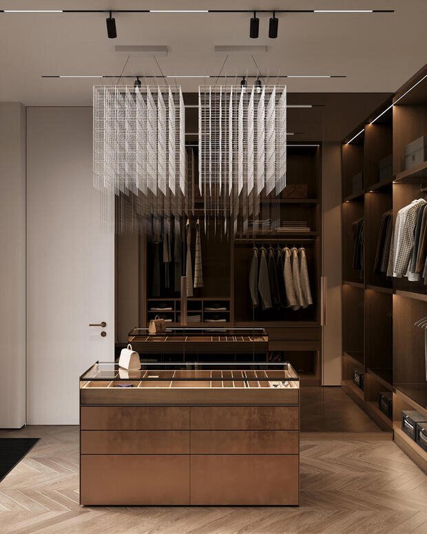 Фото из портфолио Дизайн интерьера квартиры в ЖК «ID Парк Победы» в стиле неоклассика – фотографии дизайна интерьеров на INMYROOM