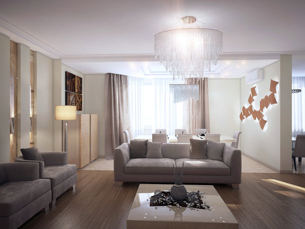 Фото из портфолио Бежевая неоклассика – фотографии дизайна интерьеров на INMYROOM