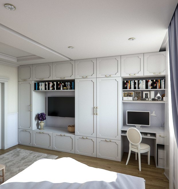 Фото из портфолио Гостиная-спальня в стиле Прованс – фотографии дизайна интерьеров на INMYROOM