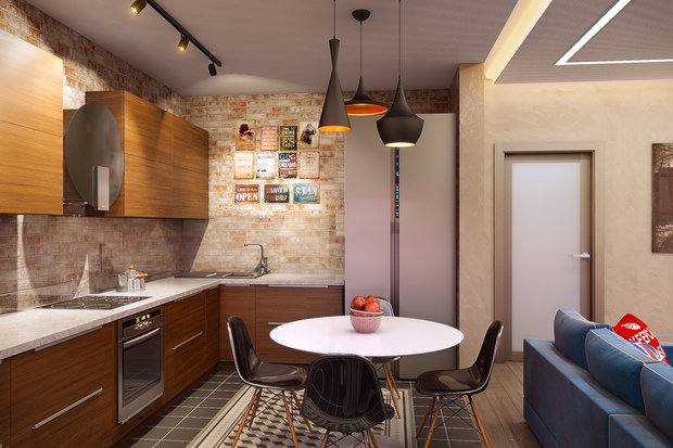 Фото из портфолио в стиле Гранж – фотографии дизайна интерьеров на INMYROOM