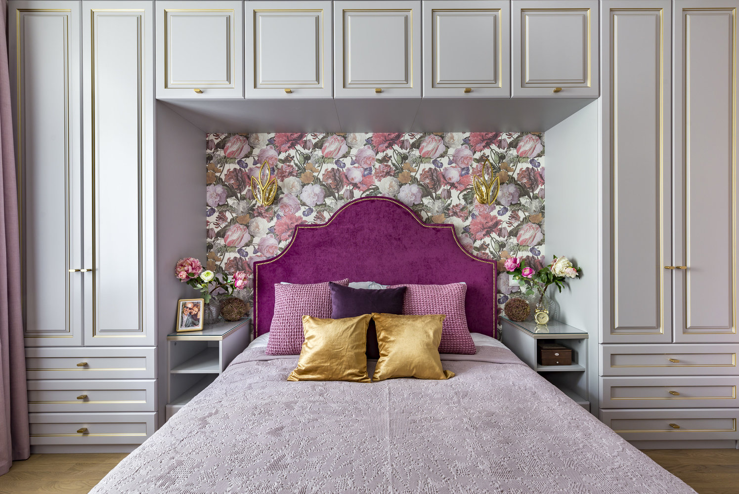 Фотография: Спальня в стиле Классический, Современный, Квартира, Проект недели, Москва, Кирпичный дом, 4 и больше, 60-90 метров, Юлия Левина – фото на INMYROOM Фотография: Спальня в стиле Классический, Современный, Квартира, Проект недели, Москва, Кирпичный дом, 4 и больше, 60-90 метров, Юлия Левина – фото на INMYROOM