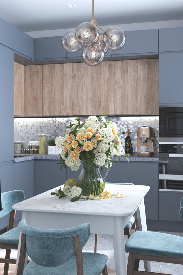 Фото из портфолио Для счастливой жизни. Проект интерьера квартиры 90 м2. – фотографии дизайна интерьеров на INMYROOM