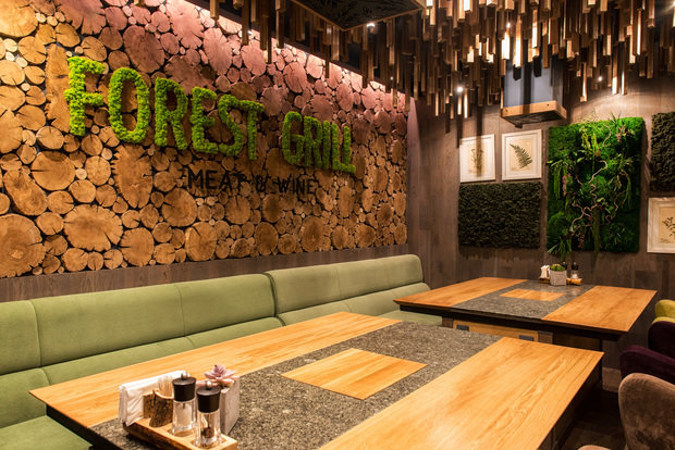Фото из портфолио Дизайнер интерьера Курск. Ресторан FOREST GRILL – фотографии дизайна интерьеров на INMYROOM