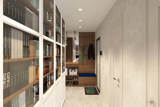 Фото из портфолио Трехкомнатная квартира 78 м2 в современном стиле, в доме серии П-44 – фотографии дизайна интерьеров на INMYROOM