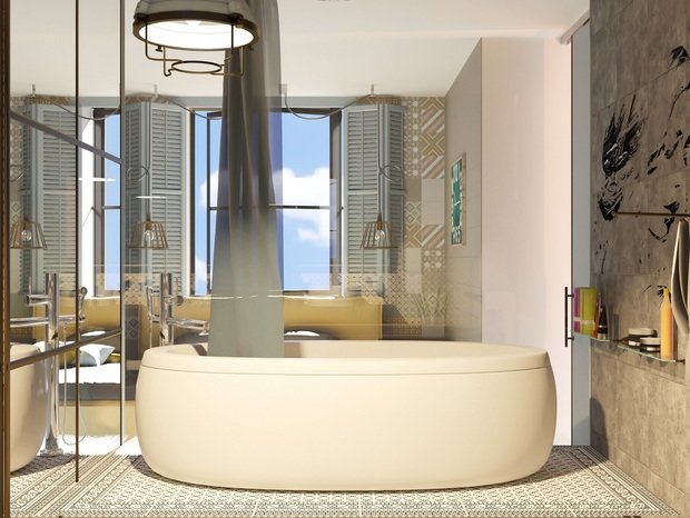 Фото из портфолио богемная квартира с использованием белорусского керамогранита и плитки – фотографии дизайна интерьеров на INMYROOM