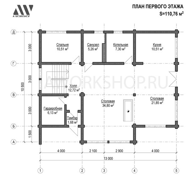 Фото из портфолио Шале... – фотографии дизайна интерьеров на INMYROOM