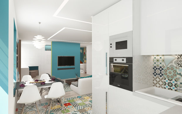 Фото из портфолио Квартира-студия в Москве – фотографии дизайна интерьеров на INMYROOM