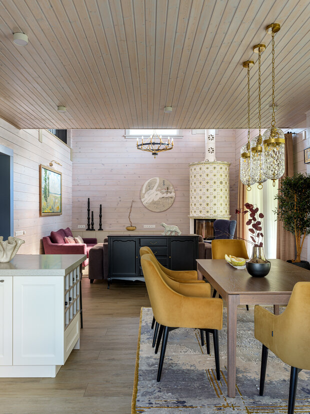Фотография: Кухня и столовая в стиле Современный, Эклектика, Дом, Проект дня, Дом и дача, Московская область, 4 и больше, Более 90 метров, Ирина Заверталюк – фото на INMYROOM