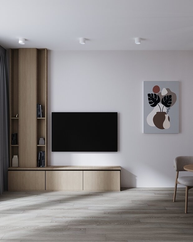 Фото из портфолио Интерьер однокомнатной квартиры в ЖК "Русская Европа" – фотографии дизайна интерьеров на INMYROOM