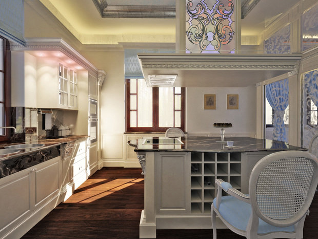 Фото из портфолио Хрустальная кухня – фотографии дизайна интерьеров на INMYROOM